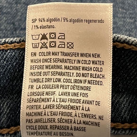 American Eagle Outfitters Women's 90's Straight Denim Stretch Jeans Sz 2 long - Picture 10 of 11